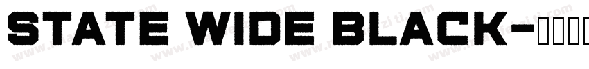 State Wide Black字体转换
